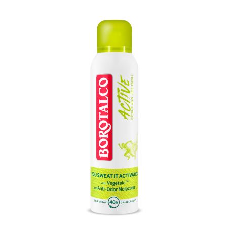 Deodorant spray Active, Citrus si Lime, 150 ml, Borotalco