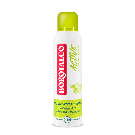 Deodorant spray Active, Citrus si Lime, 150 ml, Borotalco