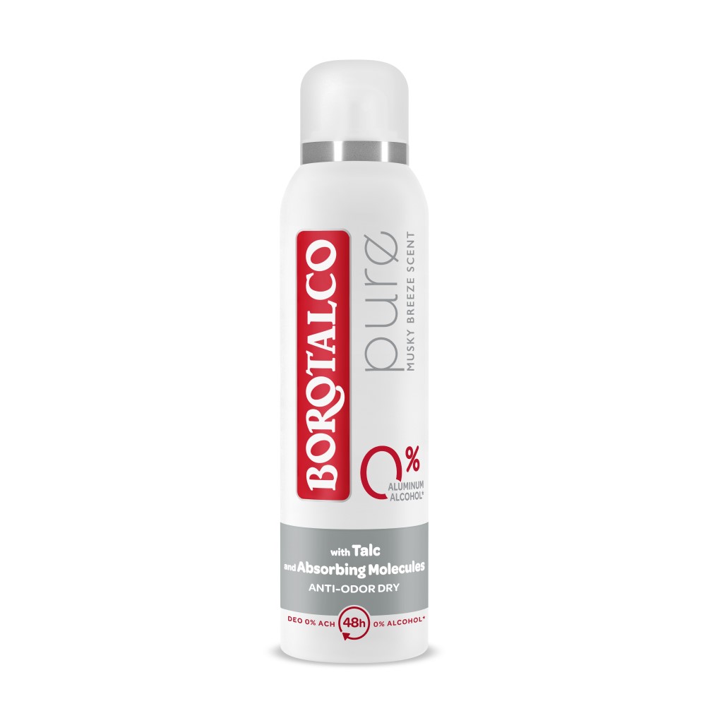 Deodorant spray Pure, Clean, 150 ml, Borotalco