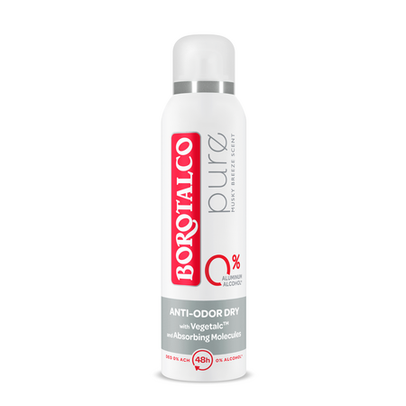 Deodorant spray Pure, 150 ml, Musky Breeze, Borotalco