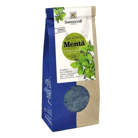 Ceai bio de plante cu aroma de Menta