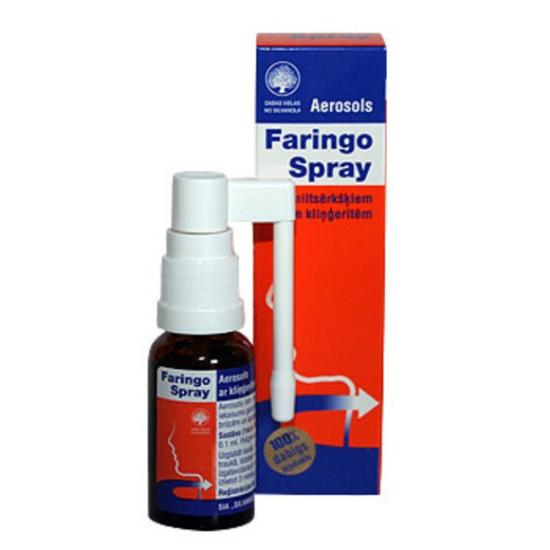 Faringo spray, 20 ml, Sia Silvanols