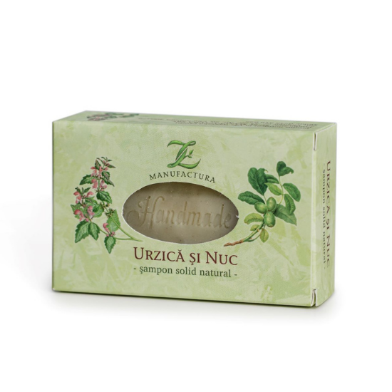 Sampon solid urzica si nuc, 100 g, ZL Manufactura