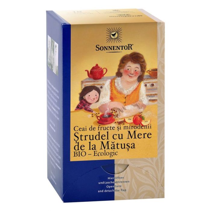 Ceai Bio de Fructe si Mirodenii Strudel cu Mere, 45 g, Sonnentor