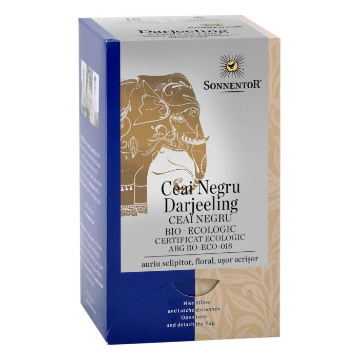 Ceai Negru Darjeeling, 18 plicuri, Sonnentor