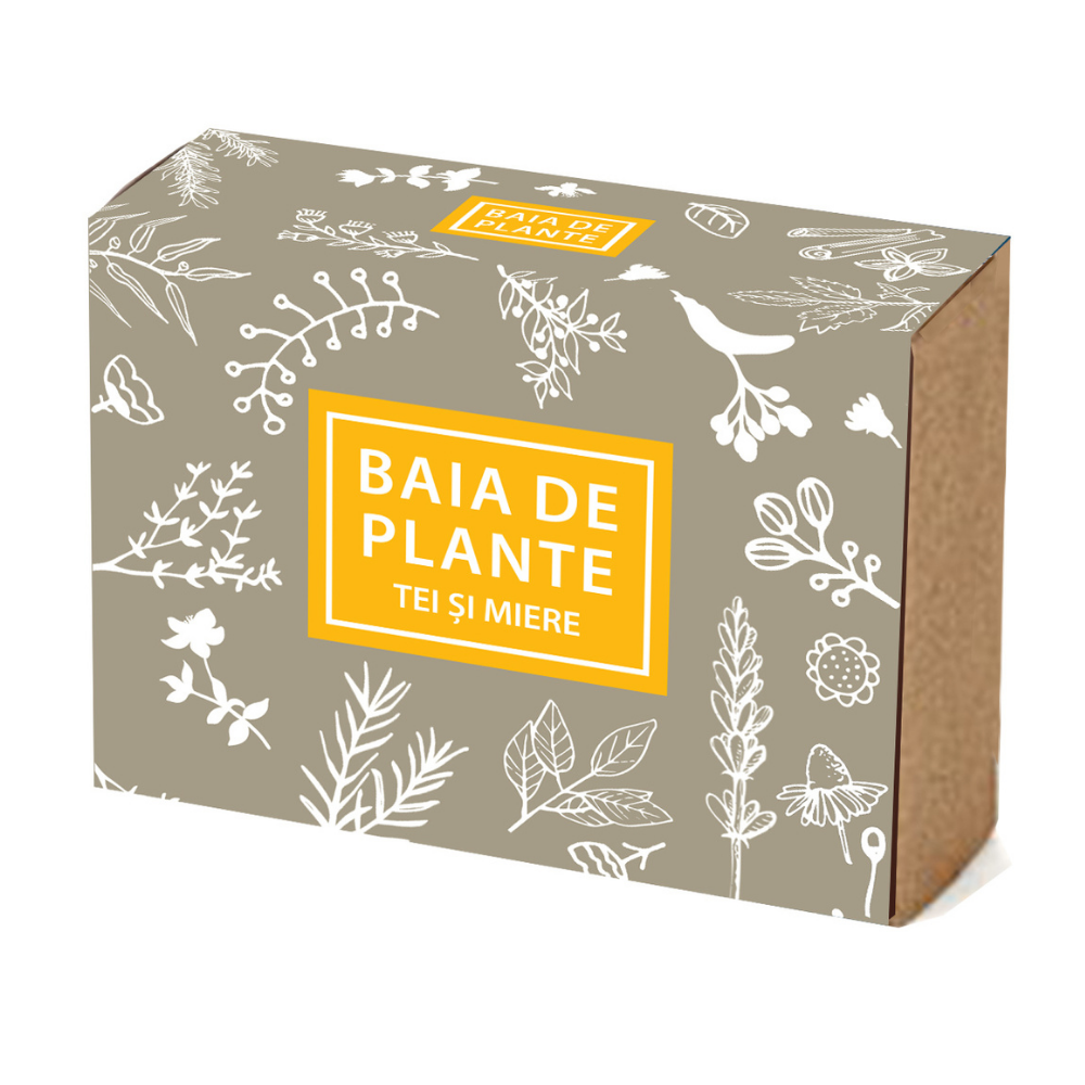 Sapun natural deTei si Miere, 100 g, Baia de Plante