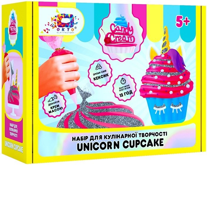 Set creativ cu  plastilina Candy Cream Delicii pentru unicornul meu, Oktoclay