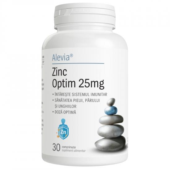 Zinc Optim, 25mg, 30 comprimate, Alevia