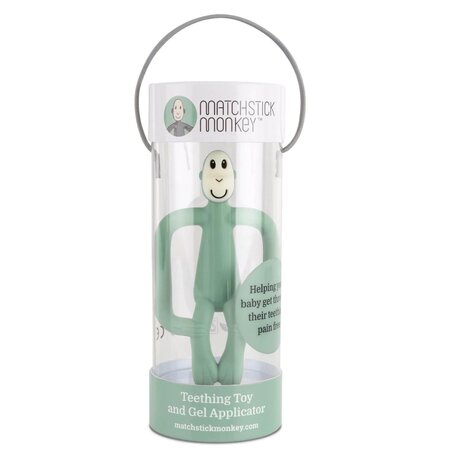 Jucarie pentru dentitie Maimutica, Verde Menta, Matchstick Monkey 493510