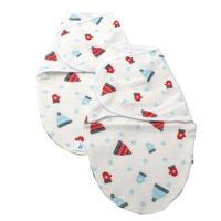 Set 2 bucati sistem de infasare muselina flausata, Caciulita, 3-6 luni, 2 bucati, Baltic Bebe