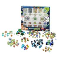 Cutie cu 163 bile din sticla colorate, +6 ani, Buki