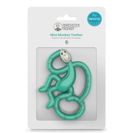 Jucarie pentru dentitie Mini Maimutica, Verde, Matchstick Monkey 493609