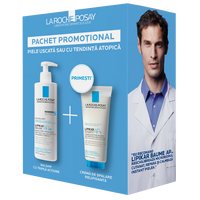 Pachet Crema de spalare anti-iritatii Syndet AP+, 200 ml + Balsam Lipikar Baume AP+M, 400 ml, La Roche-Posay