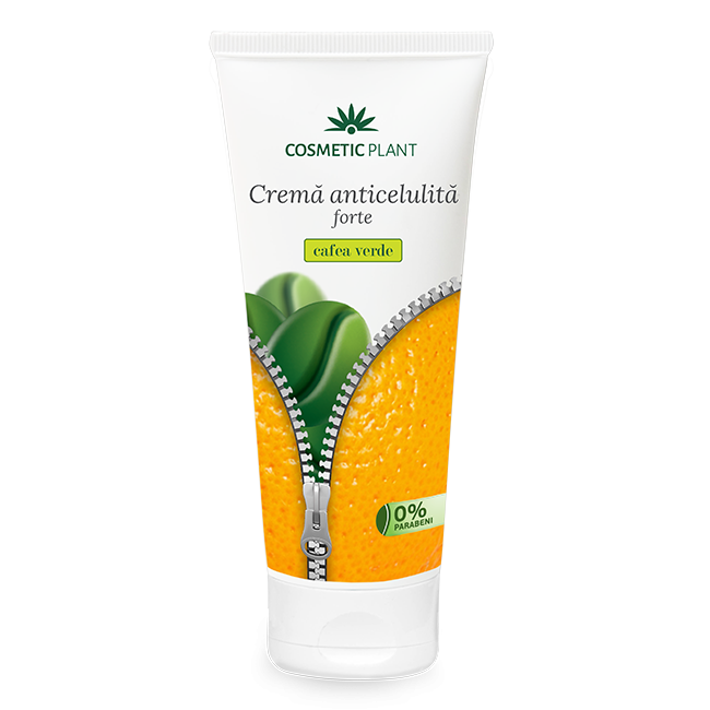 Crema anticelulita Forte cu cafea verde, 200 ml, Cosmetic Plant