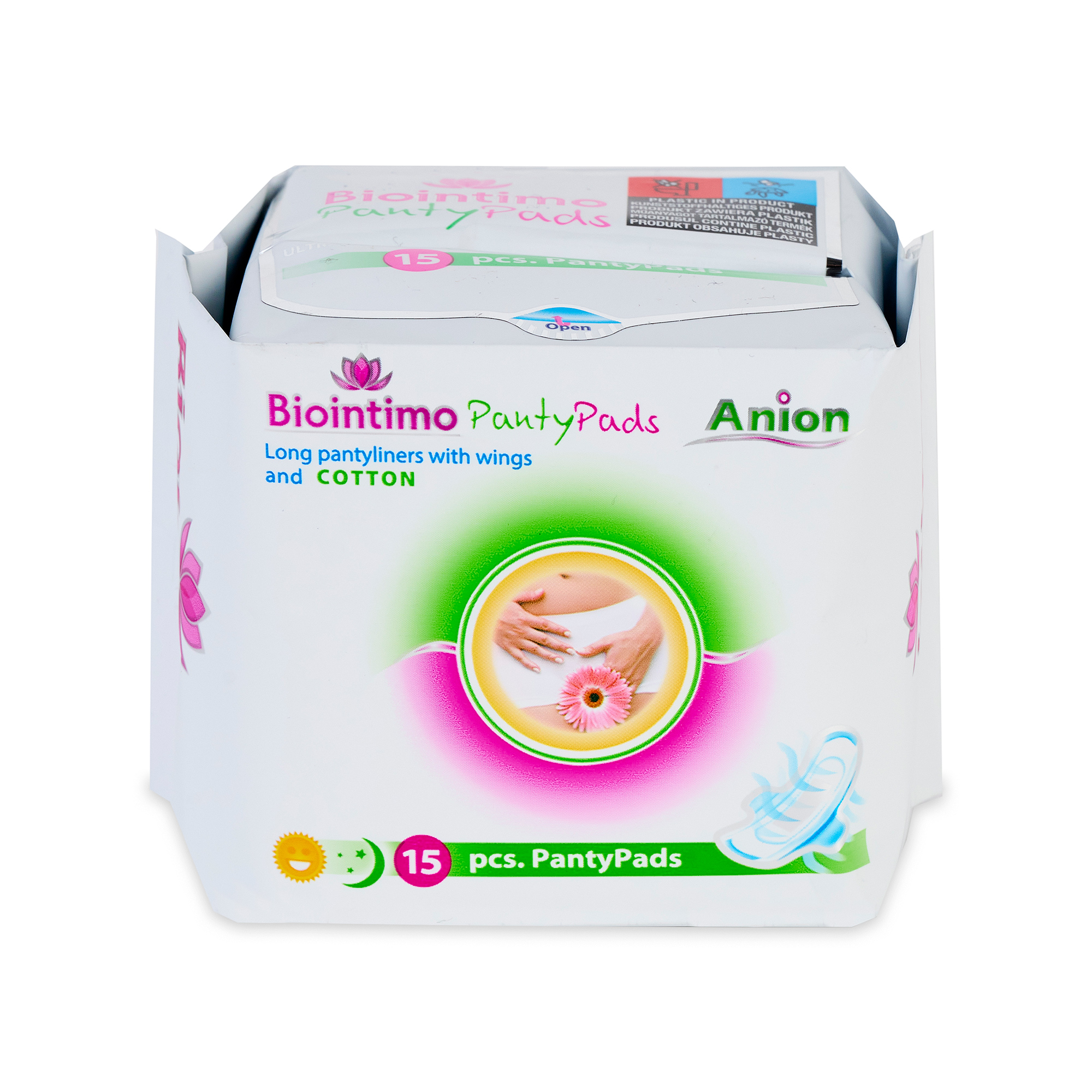 Absorbante Panty Pads, 15 bucati, Biointimo