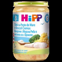 Piure din Taitei cu Peste de Mare in Broccoli Cremos, 8 luni+, 220 g, Hipp