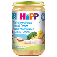 Piure din Taitei cu Peste de Mare in Broccoli Cremos, 8 luni+, 220 g, Hipp
