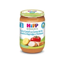 Piure din rosii si cartofi cu carne de pui, +8 luni, 220 g, Hipp