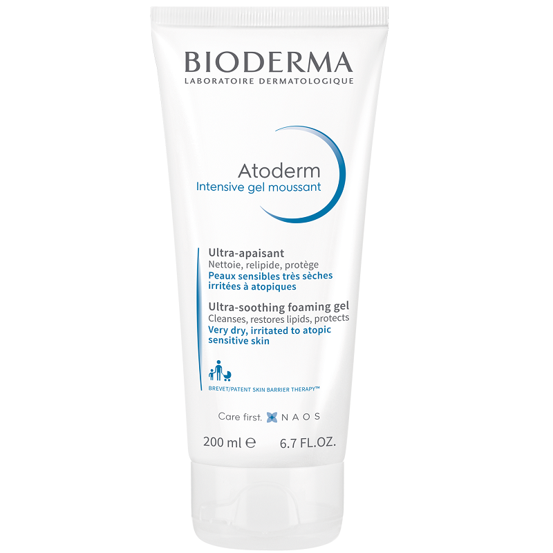 Gel spumant Intensive Atoderm, 200 ml, Bioderma