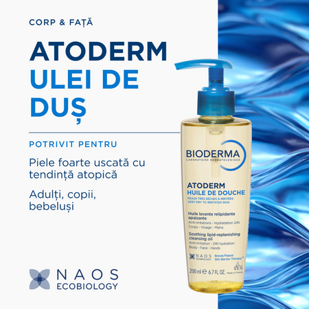 Ulei de dus Atoderm, 200 ml, derma 817318
