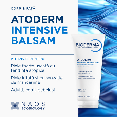 Balsam Intensive Baume Atoderm, 200 ml, Bioderma 818319