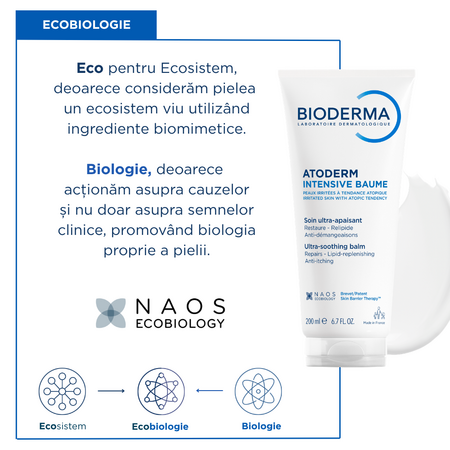 Balsam Intensive Baume Atoderm, 200 ml, Bioderma 818324