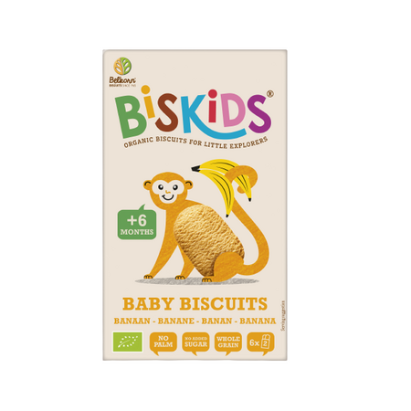 Biscuiti eco pentru copii, cu banane Biskids