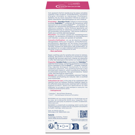 Crema regeneranta rapida Sensibio Forte, 40 ml, Bioderma 775568