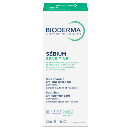 Crema pentru piele acneica Sebium Sensitive, 30 ml, Bioderma