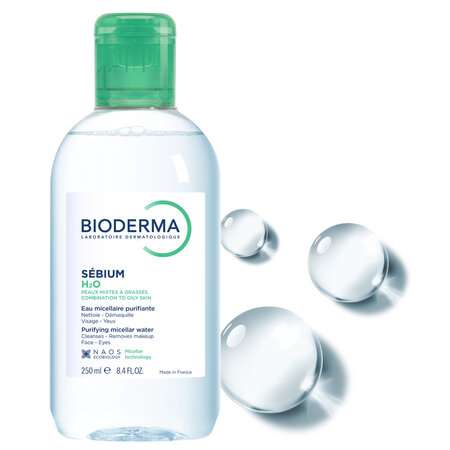Apa micelara ten mixt si gras  Sebium H2O, 250 ml, Bioderma 757787