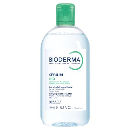 Apa micelara ten mixt si gras Sebium H2O, 500 ml, Bioderma