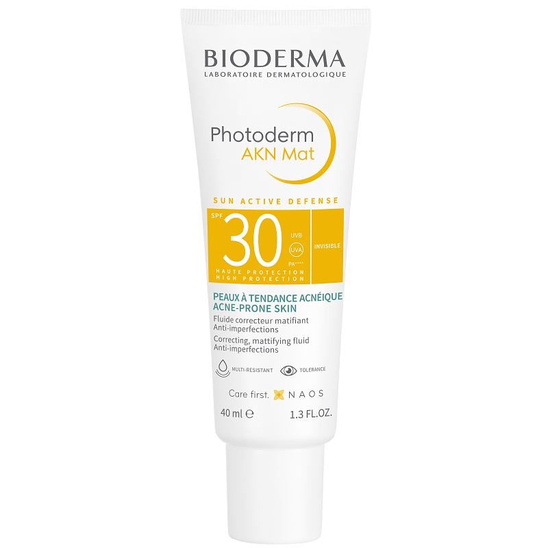 Fluid matifiant si corector Akn Mat SPF30 Photoderm, 40 ml, Bioderma