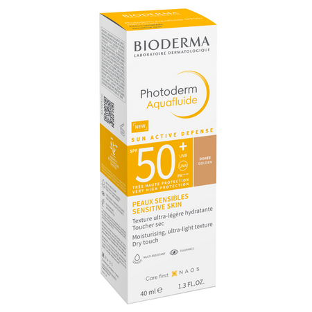 Crema colorata cu SPF50+ pentru fata Aquafluide Photoderm, Doree, 40 ml, Bioderma 625466