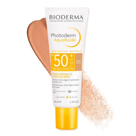 Crema colorata cu SPF50+ pentru fata Aquafluide Photoderm, Doree, 40 ml, Bioderma 625465