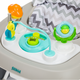 Premergator cu jucarie, Grey Zig Zag, 6 luni+, Fillikid 764036