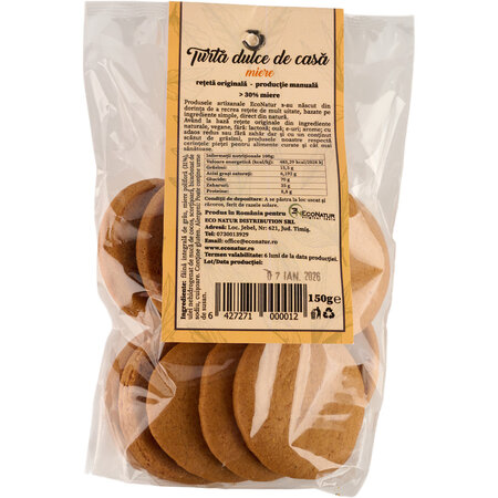 Turta dulce de casa cu miere, 150 g, Econatur 766661