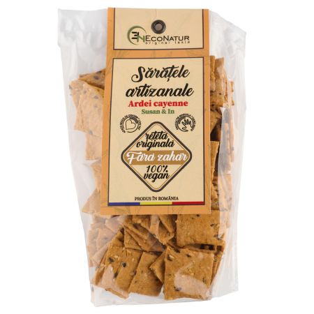 Saratele artizanale cu ardei Cayenne, 150 gr, Econatur