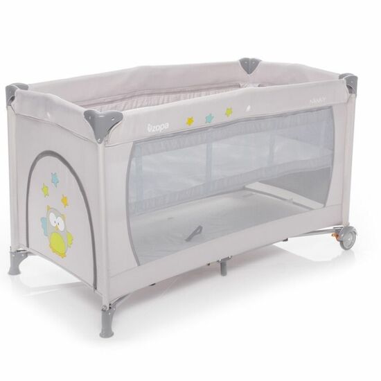 Patut pliant cu 2 nivele Nanny, Griffin Grey