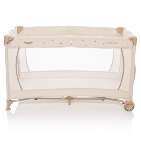 Patut pliant cu 2 nivele Nanny, Animal Beige, Zopa 494722