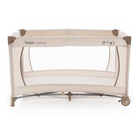 Patut pliant cu 1 nivel Caravan, Baby Beige, Zopa 494737
