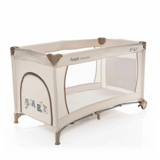 Patut pliant cu 1 nivel Caravan, Baby Beige