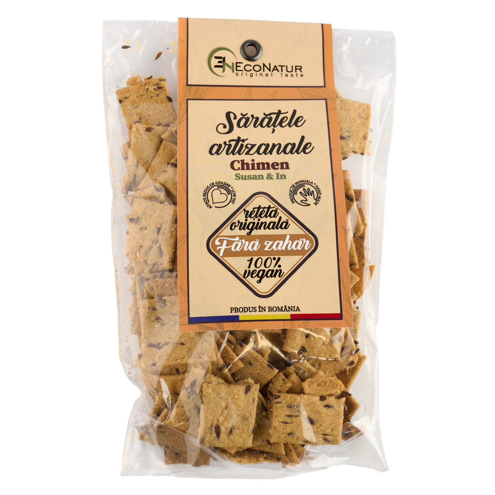 Saratele artizanale cu chimen, 150 gr, Econatur