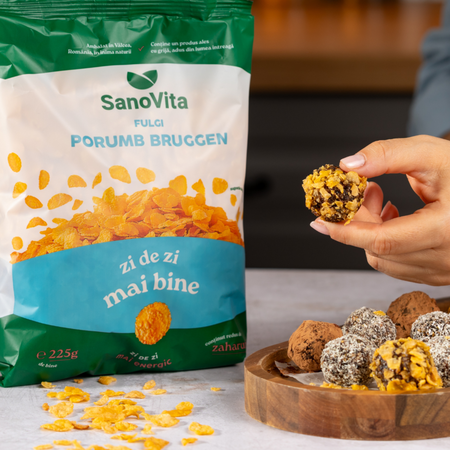 Fulgi de porumb Bruggen, 225 g, Sanovita 788923