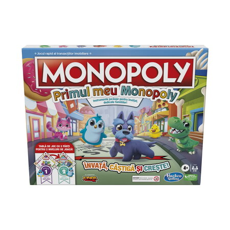 Joc Primul Meu Monopoly in Limba Romana, +4 ani, Hasbro 495401