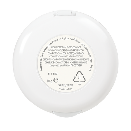 Fond de ten compact cu SPF 50+ Beige, 10 g, Avene 508593