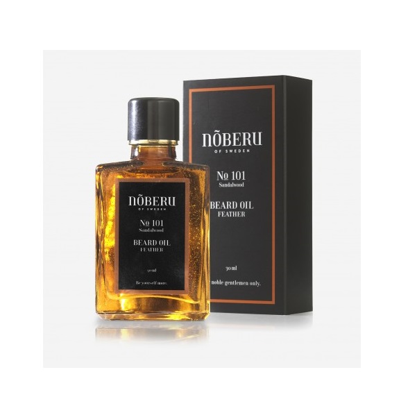 Ulei de barba cu lemn santal si mosc, 30 ml, Noberu