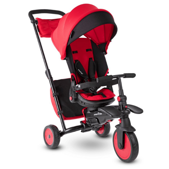 Tricicleta pliabila 7 in 1 pentru copii STR7, Rosu, Smart Trike