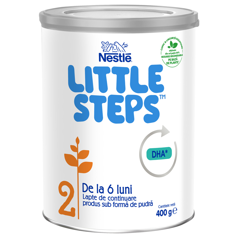 Lapte praf de continuare Little Steps 2, 6-12 luni, 400 g, Nestle