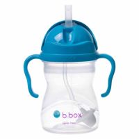 Canita cu pai, +6 luni, 240 ml, Albastru, BBOX