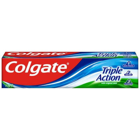 Pasta de dinti Triple Action, 75 ml, Colgate 658179